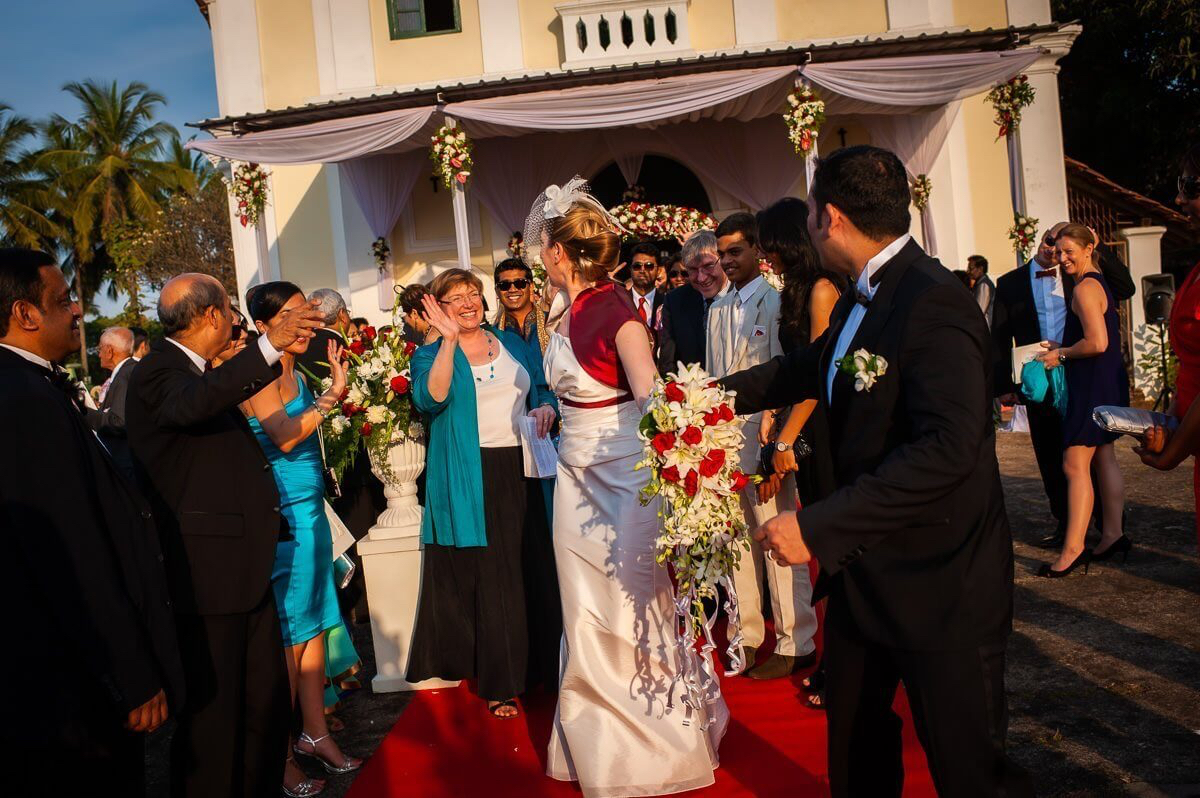 Goan wedding photographer for a church wedding in goa