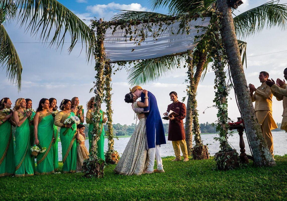 Wedding photography in India. Kumarakom Lake Resort Destination Wedding Photography
